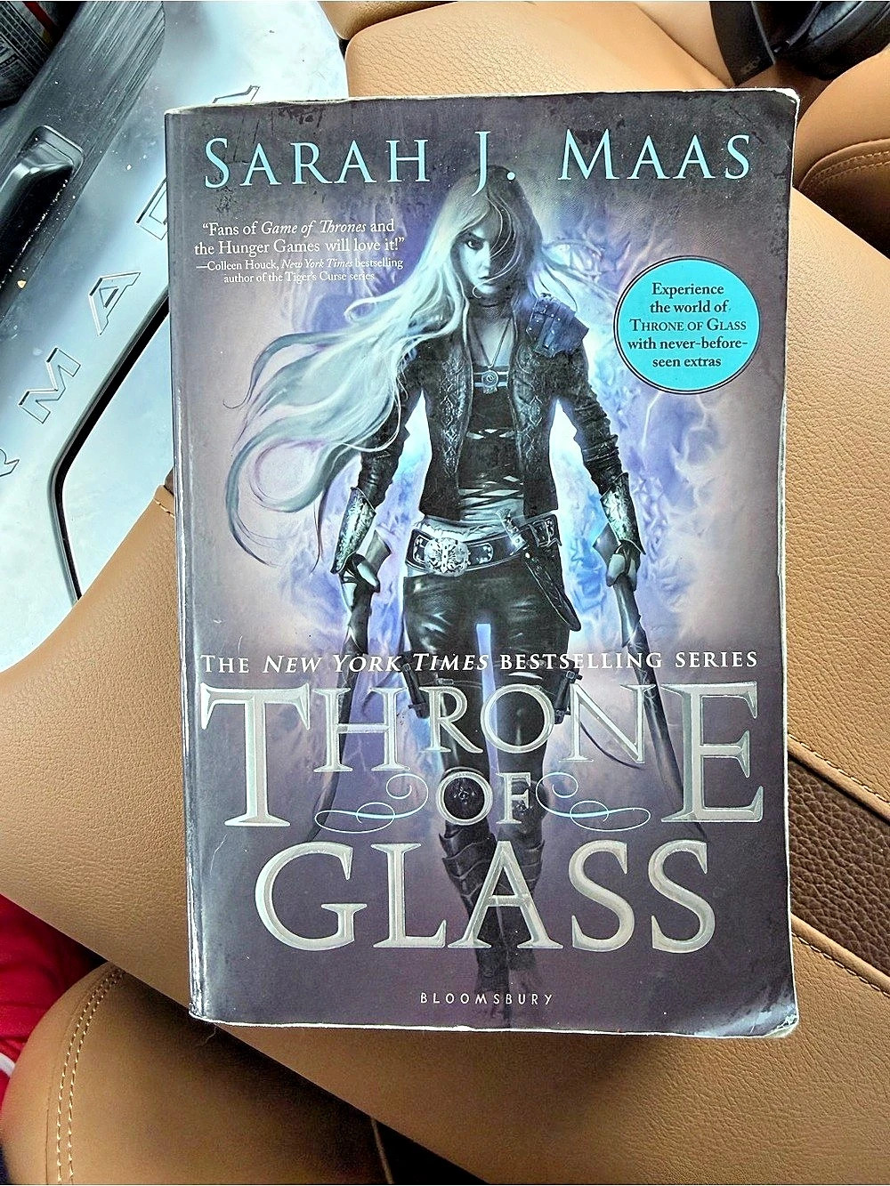 Bloomsbury Throne of Glass by Sarah J. Maas Paperback Book Purple & Black